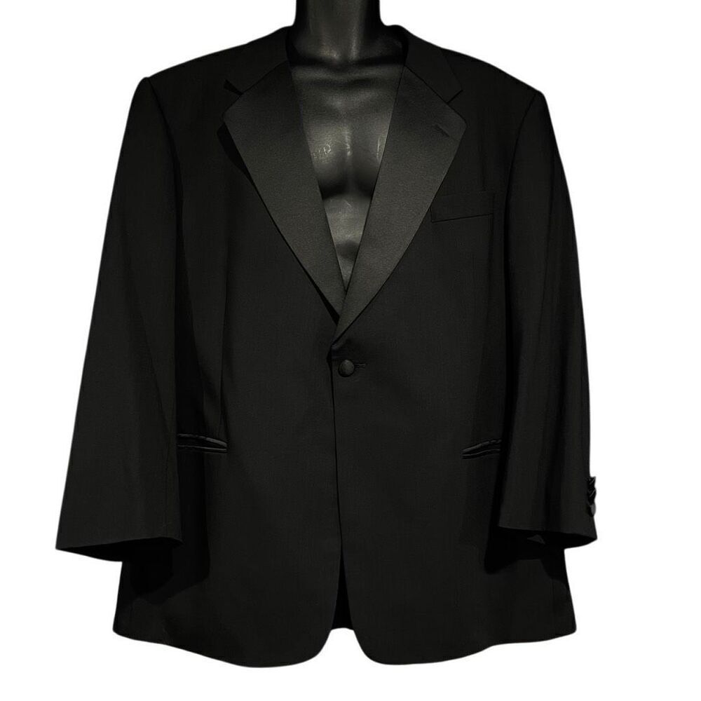 Today’s Man Super 100s Pure Wool Black Tuxedo Jacket Men’s 46R